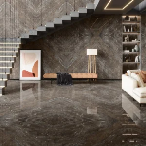 Rock 1200x1800 Polished Porcelain Slab Lotus Bruno